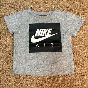 Nike Gray Tee with Black & White 'Nike Air' Logo